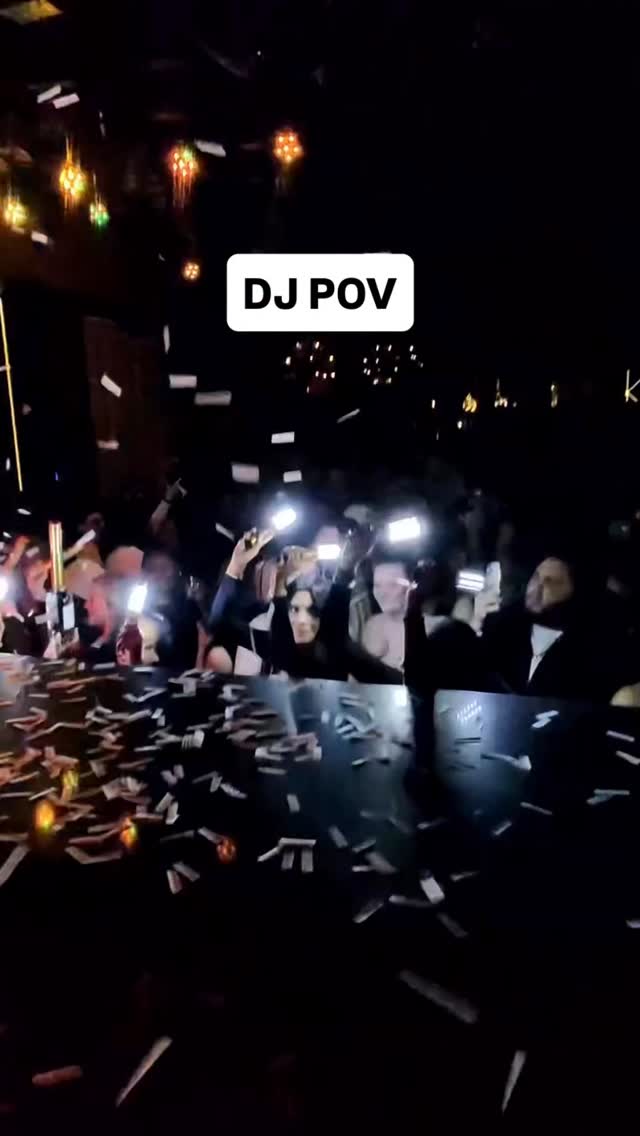 DJ booth view of the crowd during cutta's set